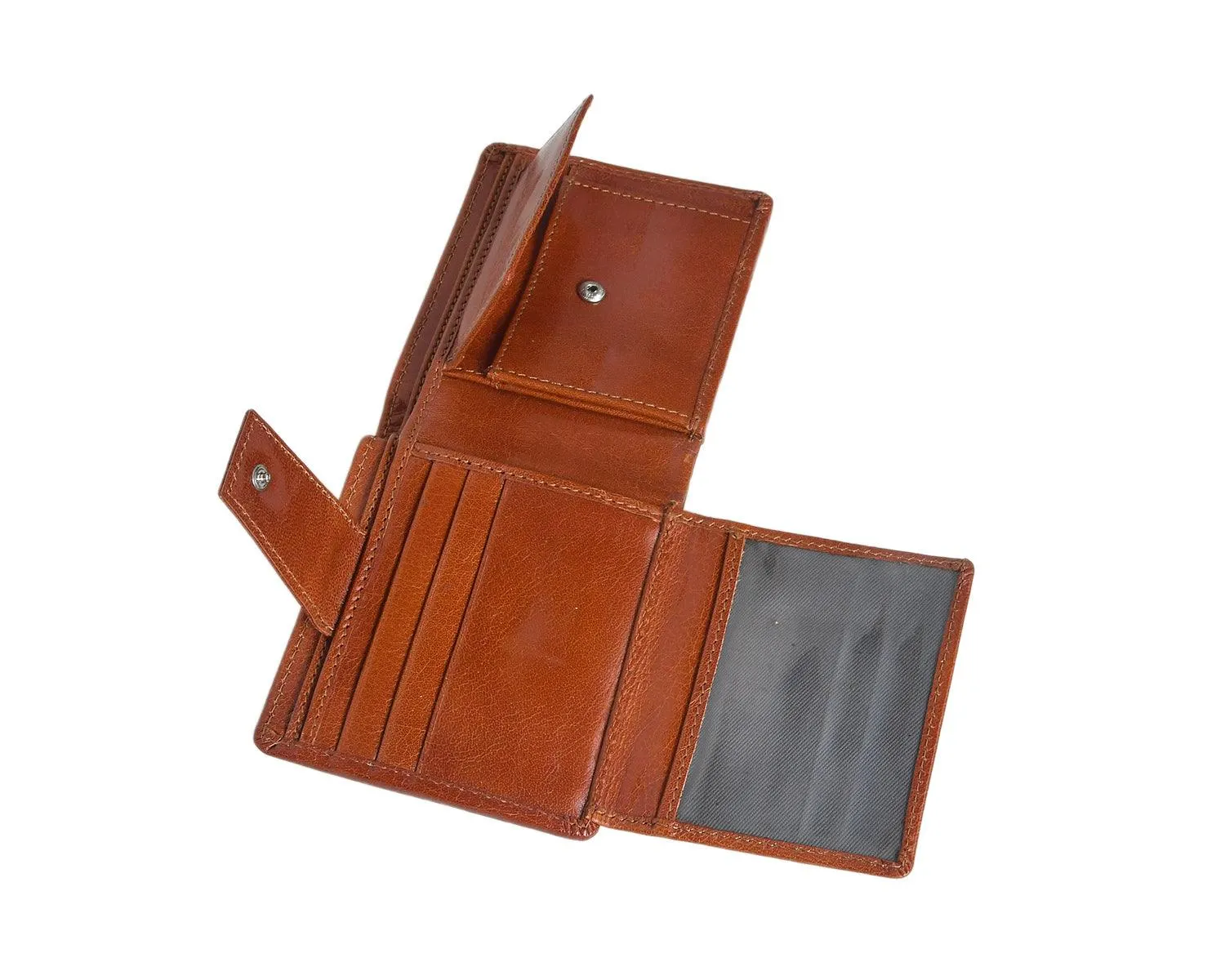 Celtic Tan Color Pure Leather Wallet For Men, Art:- LA-1399
