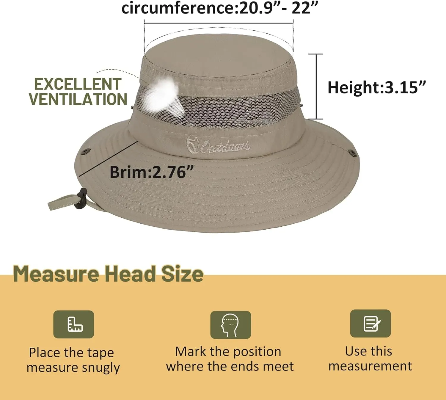 Century Star Outdoor Kids Sun Hat - Beach & Fishing Safari Hat with UPF 50  Protection
