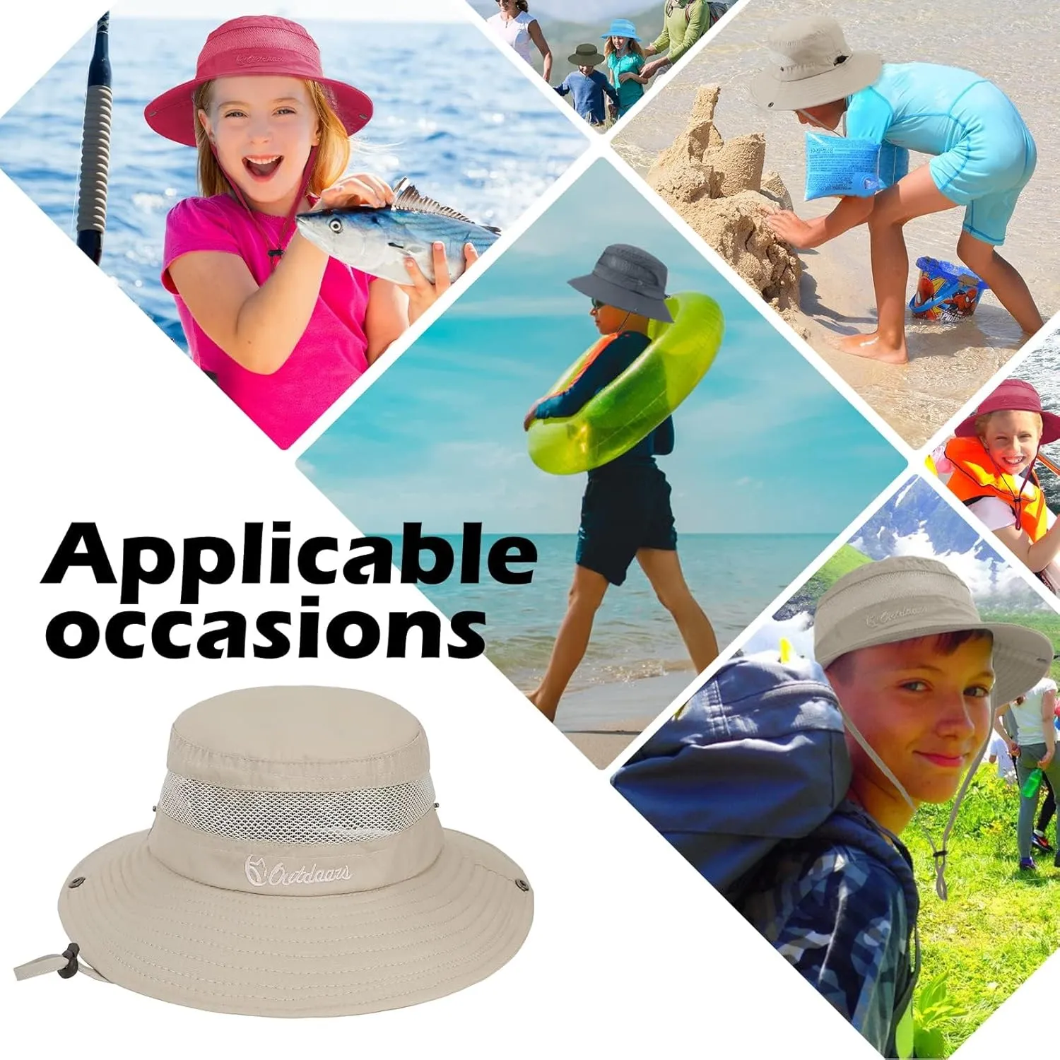 Century Star Outdoor Kids Sun Hat - Beach & Fishing Safari Hat with UPF 50  Protection