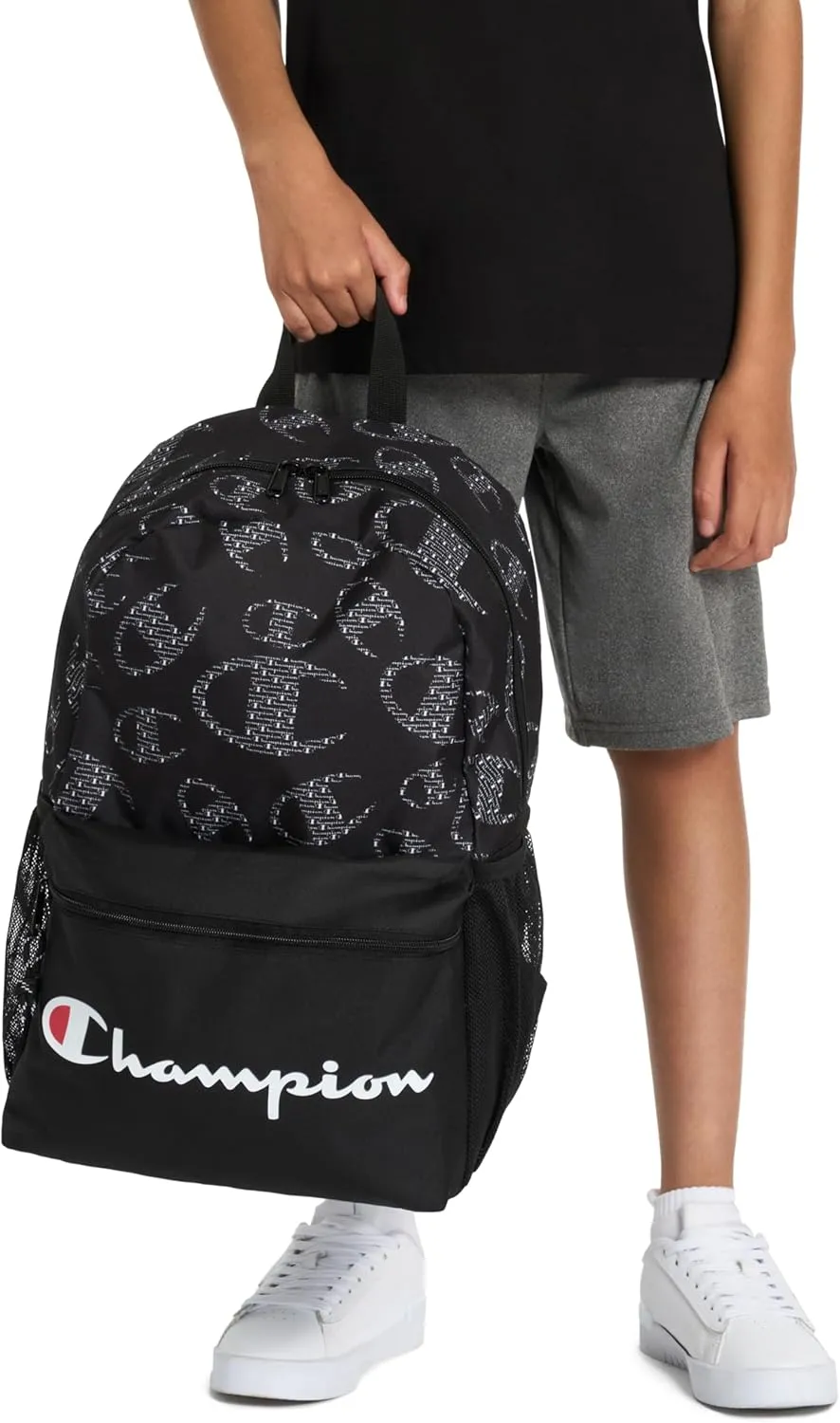 Champion Merit Backpack, Black/Grey, One Size