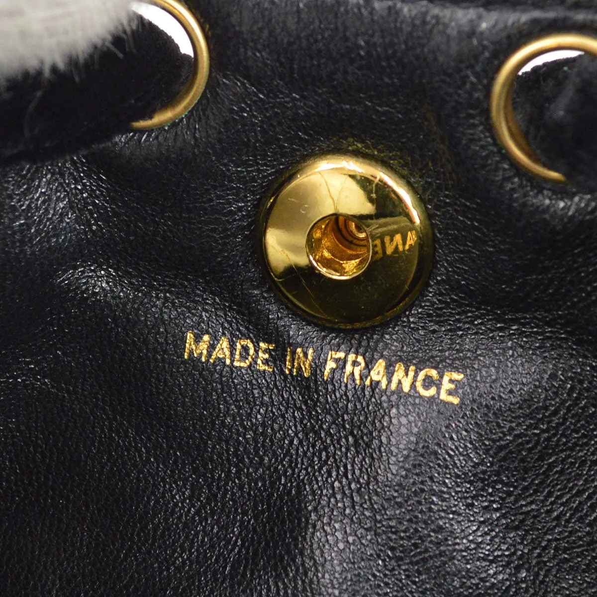 CHANEL * 1994-1996 Black Velvet Duma Backpack Small