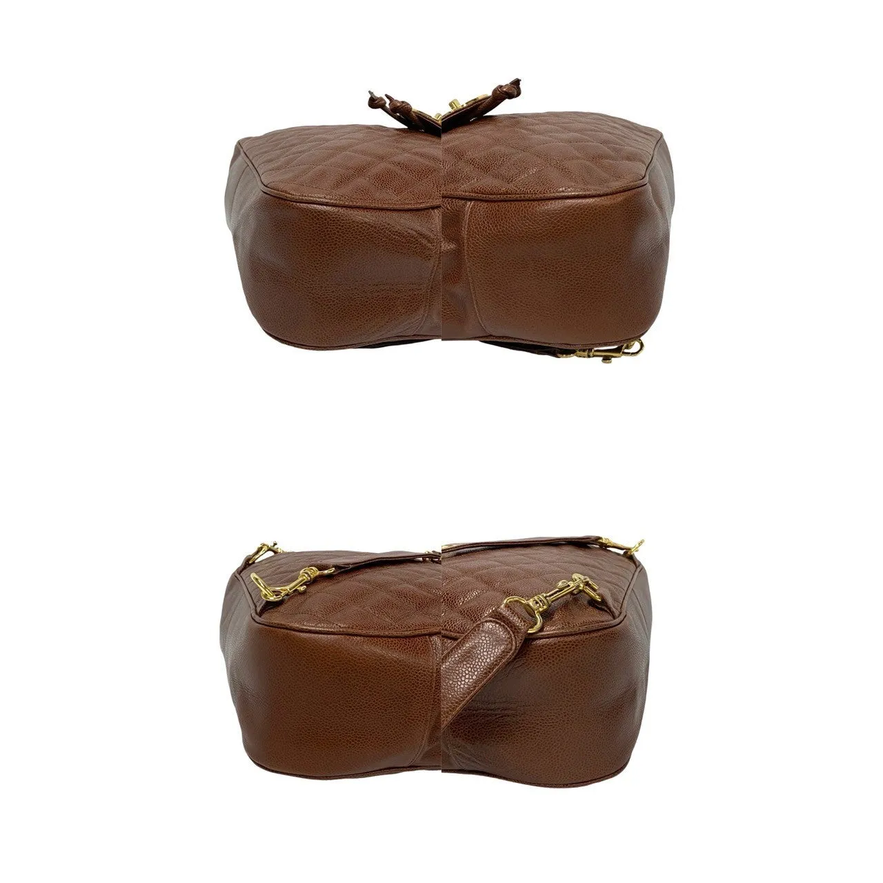 Chanel  Backpack Brown Leather