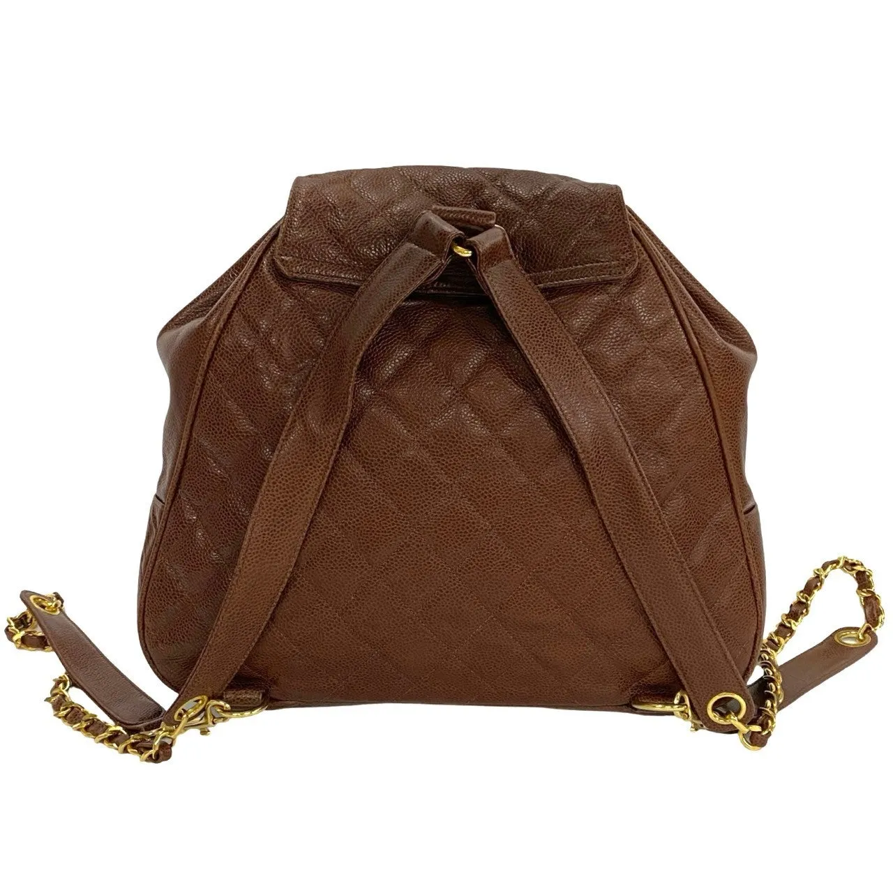 Chanel  Backpack Brown Leather