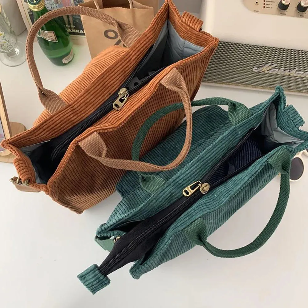Charming Corduroy Cutie 🎀✨ Large Tote for Stylish Adventures! 👜🌼
