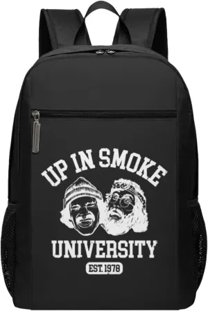 Cheech and Chong University Travel Laptop Backpack, Business Anti Theft Slim Sturdy Laptops Backpacks, College Computer Bag Gift for Men & Women Fits 17 Inch Notebook,Black