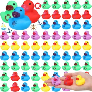 Chivao 200 Pack Cruise Ducks Bulk Mini Rubber Ducks for Cruising Ships Hiding Sailing for Classroom Carnival Birthday Summer Beach Pool Party
