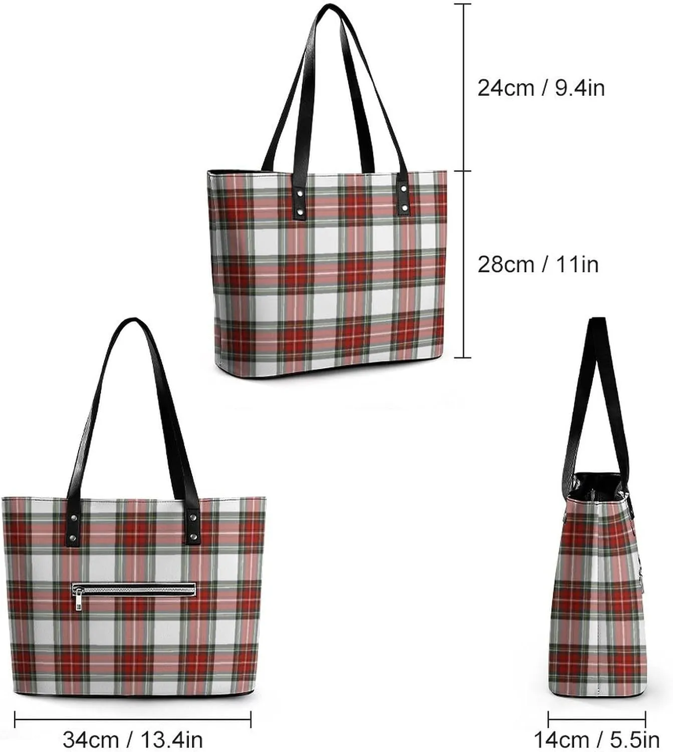 Clan MacArthur Arthur Large Capacity Portable Leather Handbag