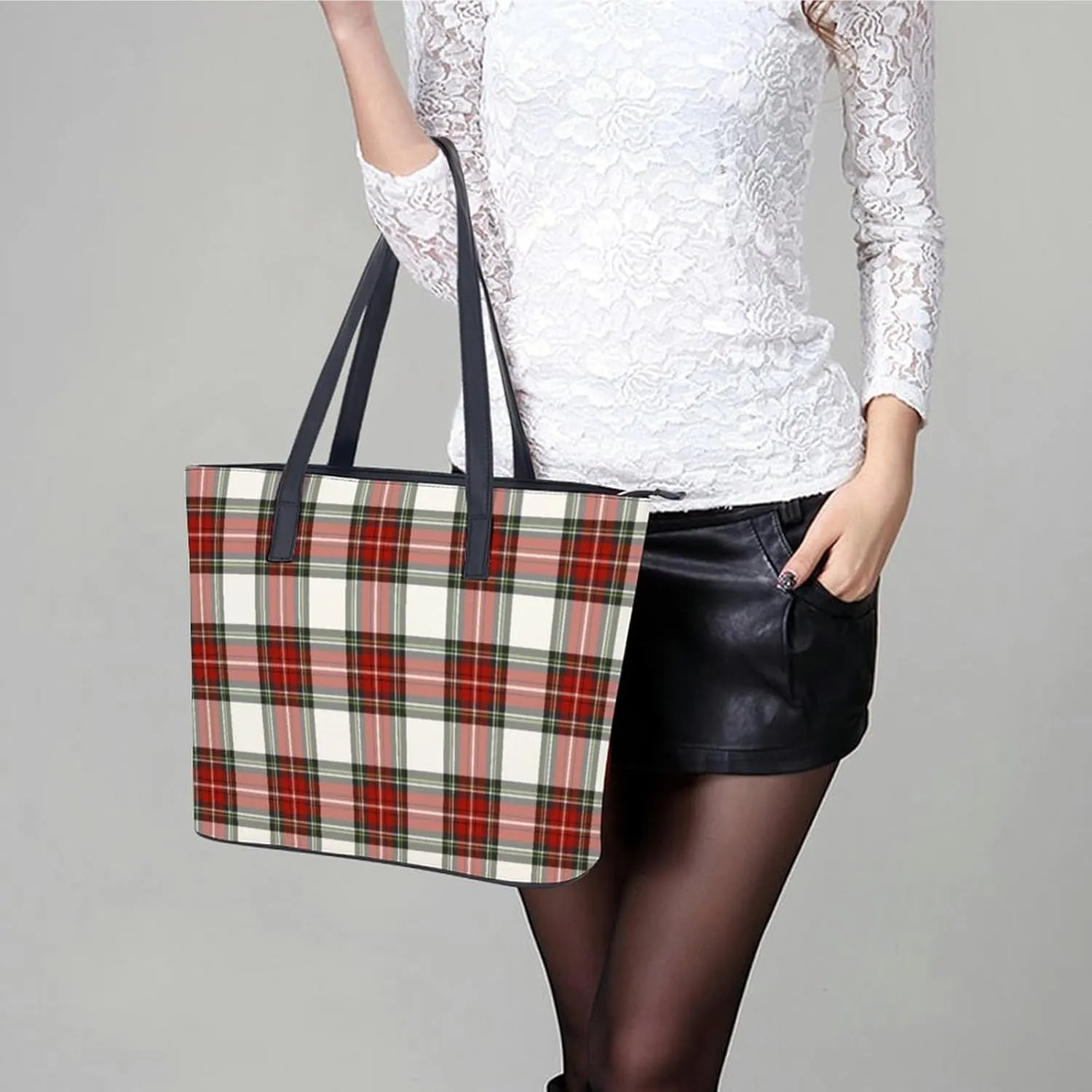 Clan MacArthur Arthur Large Capacity Portable Leather Handbag