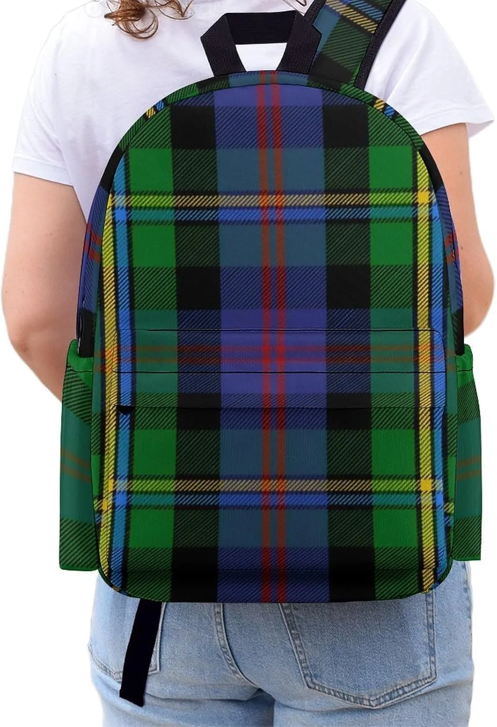 Clan Malcolm Tartan Casual Lightweight Large Capacity Travel Backpack Unisex