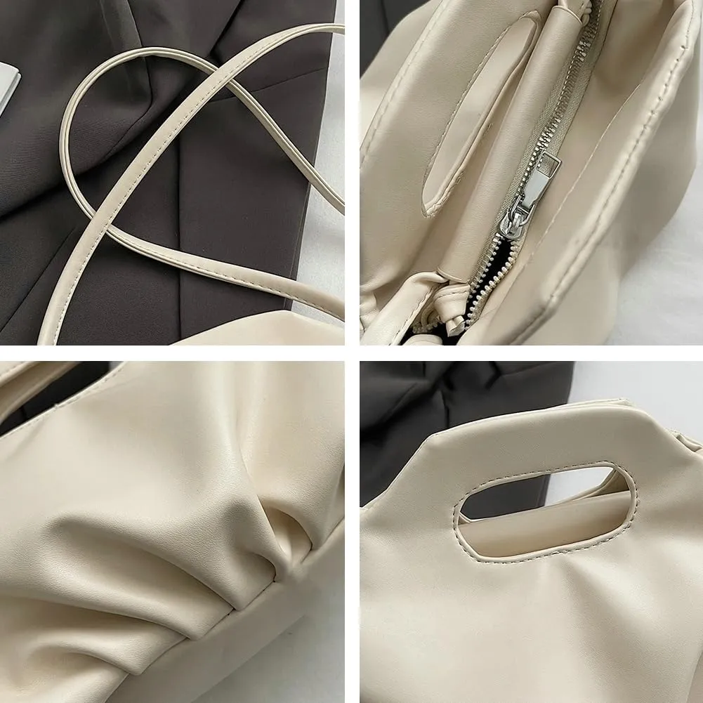 Cloud Purse Clutch for Women Trendy Shoulder Bag PU Leather Tote Bags Cute Hobo Crossbody Bag Evening Handbag