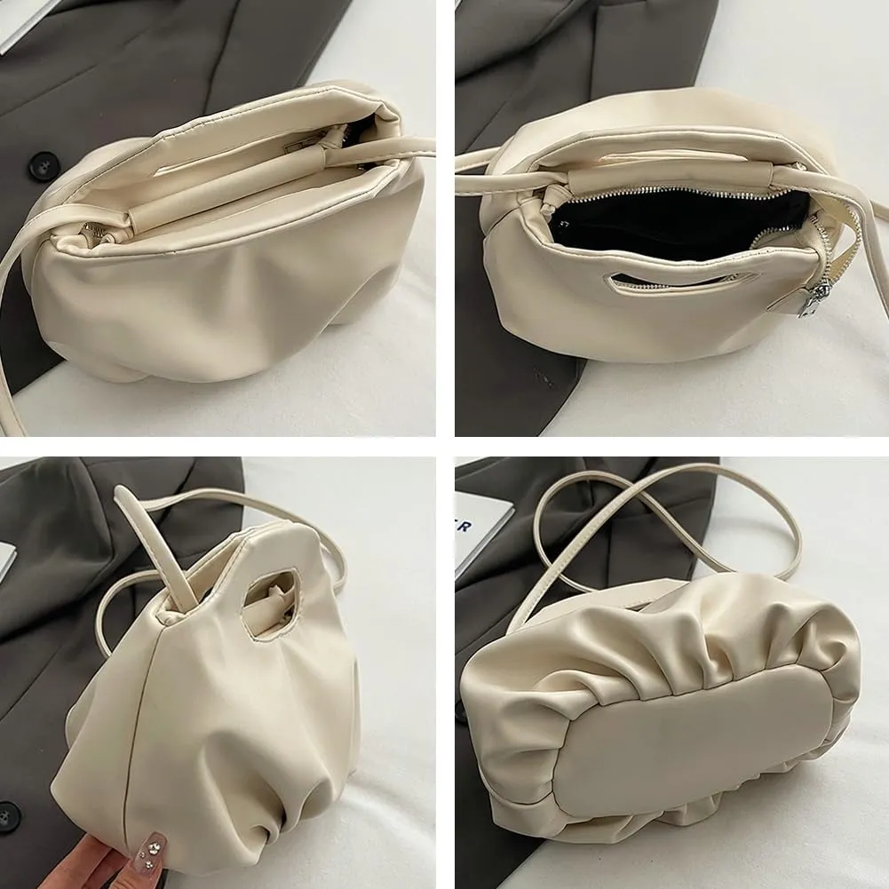 Cloud Purse Clutch for Women Trendy Shoulder Bag PU Leather Tote Bags Cute Hobo Crossbody Bag Evening Handbag
