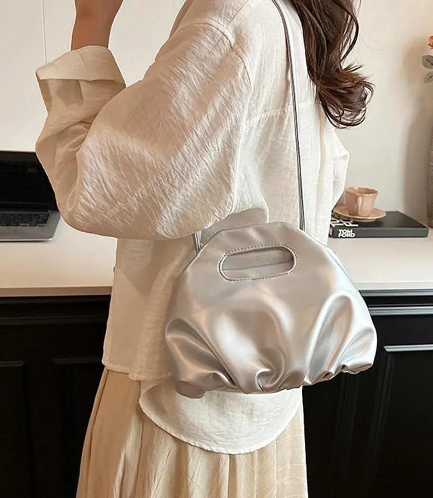 Cloud Purse Clutch for Women Trendy Shoulder Bag PU Leather Tote Bags Cute Hobo Crossbody Bag Evening Handbag