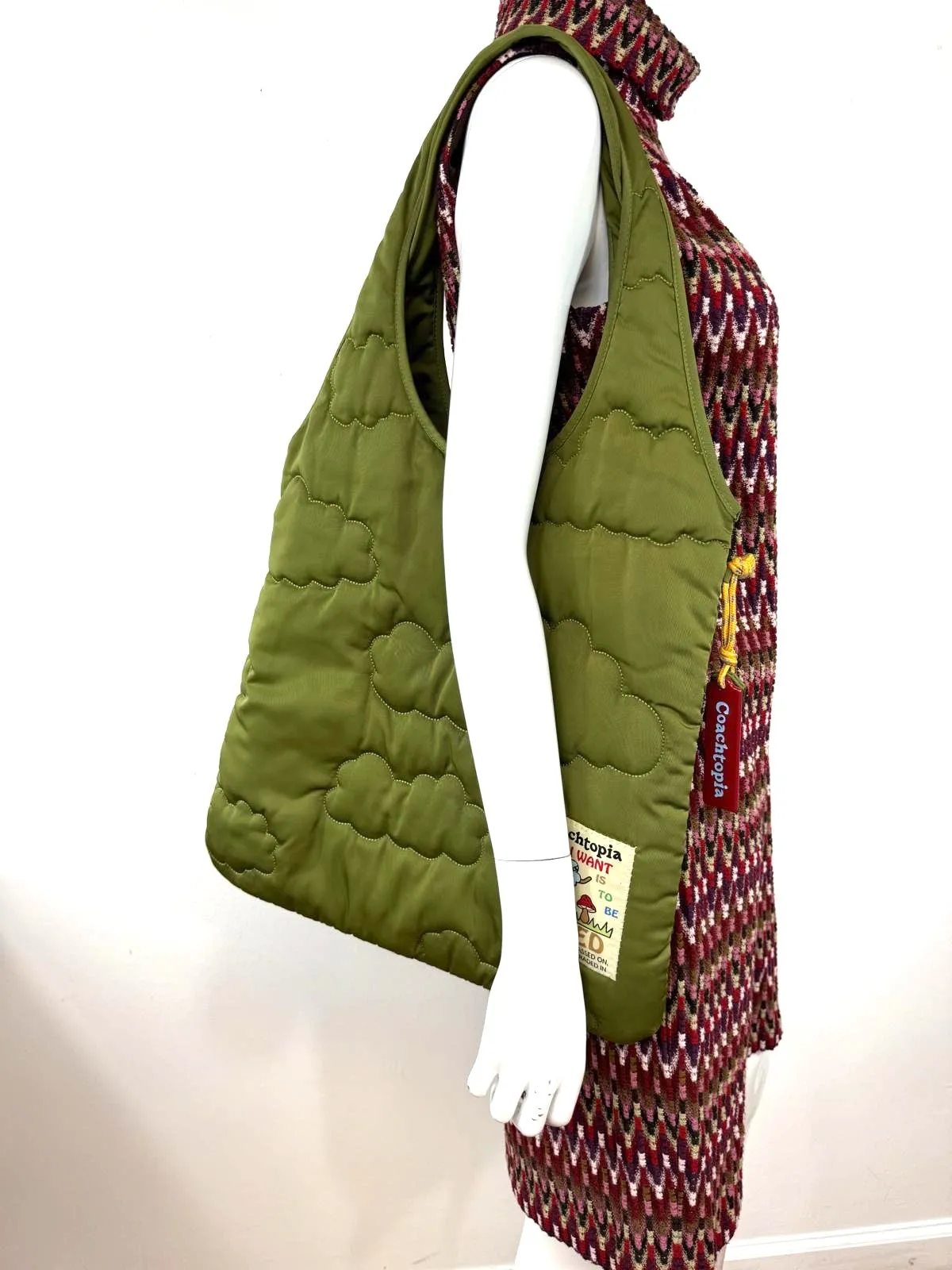 COACH COACHTOPIA LOOP FLAT CLOUD QUILTING TOTE BAG
