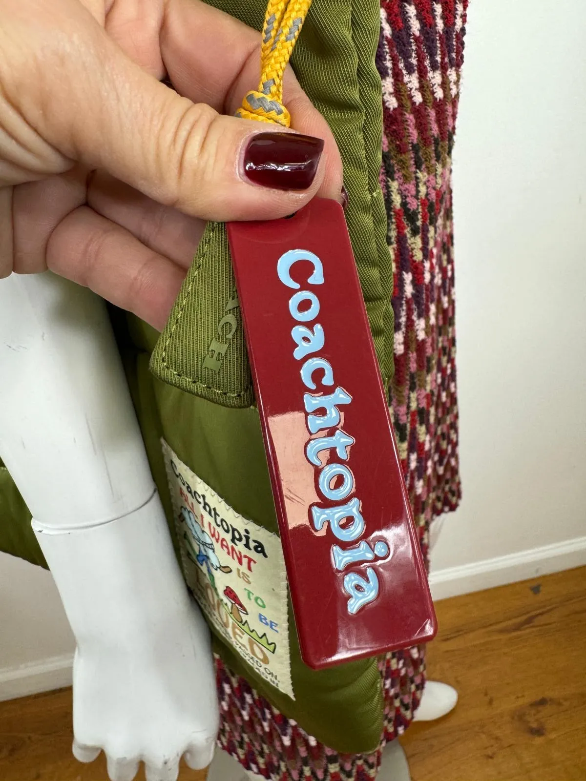 COACH COACHTOPIA LOOP FLAT CLOUD QUILTING TOTE BAG