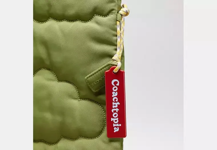 COACH COACHTOPIA LOOP FLAT CLOUD QUILTING TOTE BAG