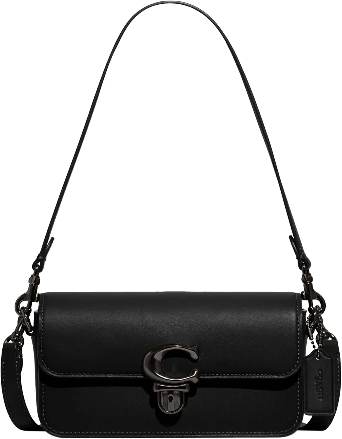 COACH Glovetanned Leather Studio Bag 20, Black