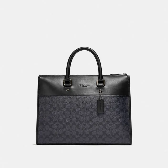 Coach Gotham Folio In Signature Canvas Laptop Bag
