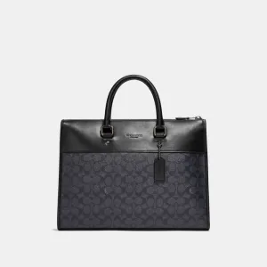 Coach Gotham Folio In Signature Canvas Laptop Bag