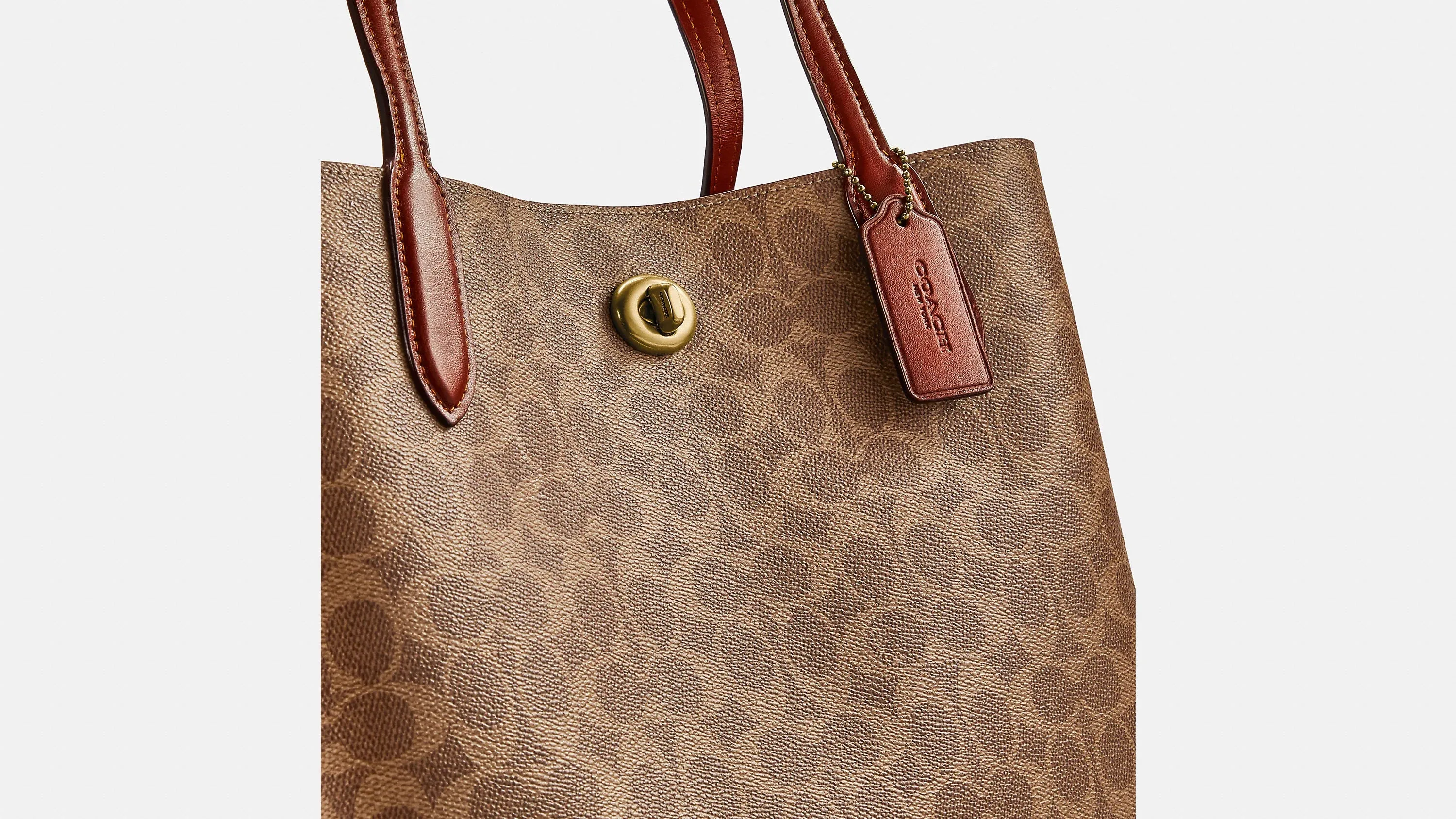 COACH WILLOW TOTE BAG SIGNATURE CANVAS