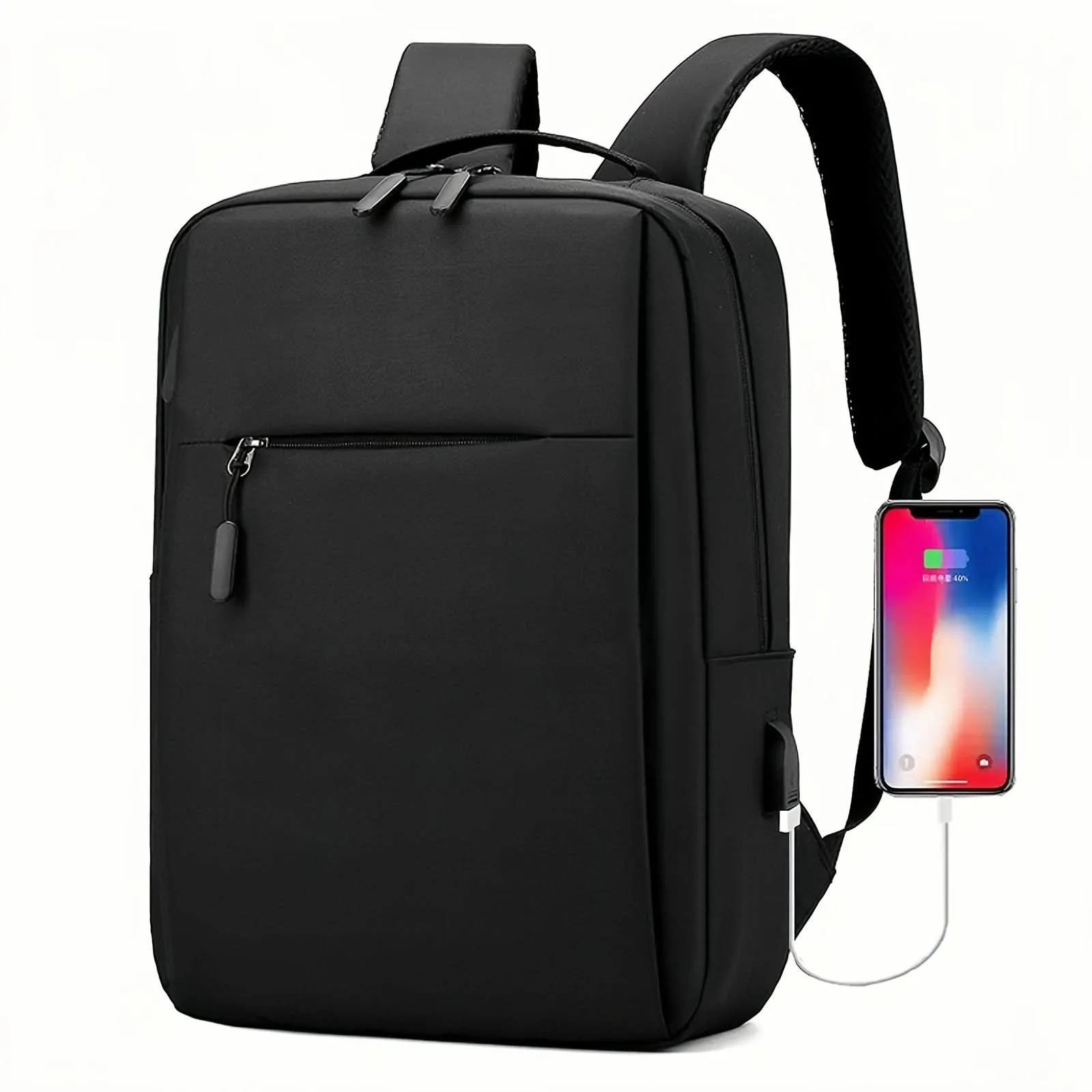 Compact Business Laptop Bag with USB Charging