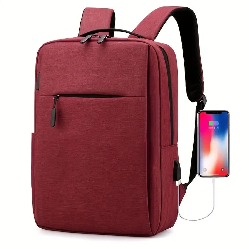 Compact Business Laptop Bag with USB Charging