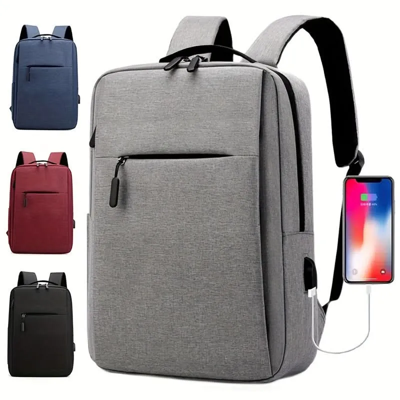 Compact Business Laptop Bag with USB Charging