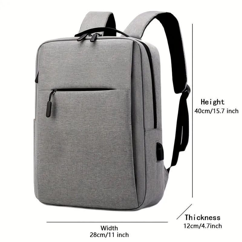 Compact Business Laptop Bag with USB Charging