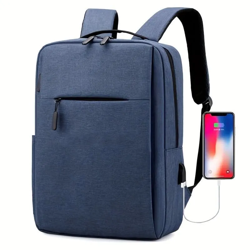 Compact Business Laptop Bag with USB Charging