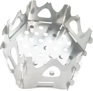 Compacts Stainless Steel Stove Suit Durability Light Weight Hexagonal Stove For Camp And Beach Gatherings