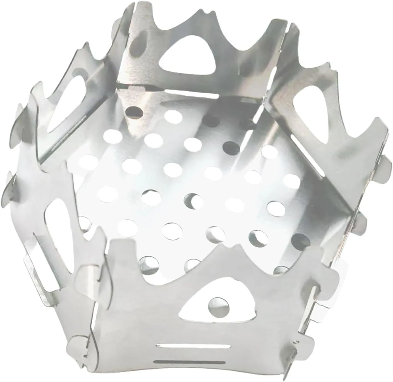 Compacts Stainless Steel Stove Suit Durability Light Weight Hexagonal Stove For Camp And Beach Gatherings