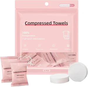 Compressed Towels Tablets,Disposable Face Towels for Travel Camping Hiking,Portable Coin Tissues for Home Beauty and Outdoors