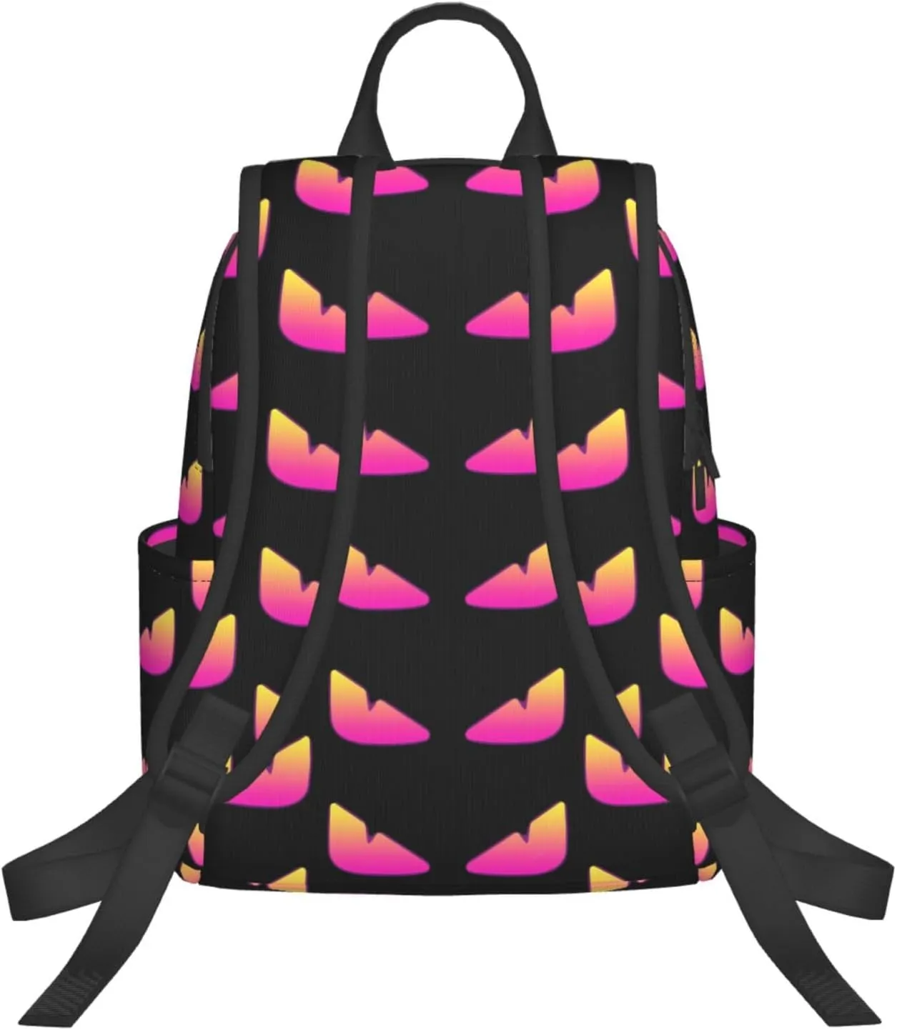 Cool Monsters Eyes Casual Backpacks Large Capacity Laptop Backpack Sports Fitness Rucksack Travel Carry-On Daypack Adjustable Shoulder Strap Work Bag for Outdoor Camping