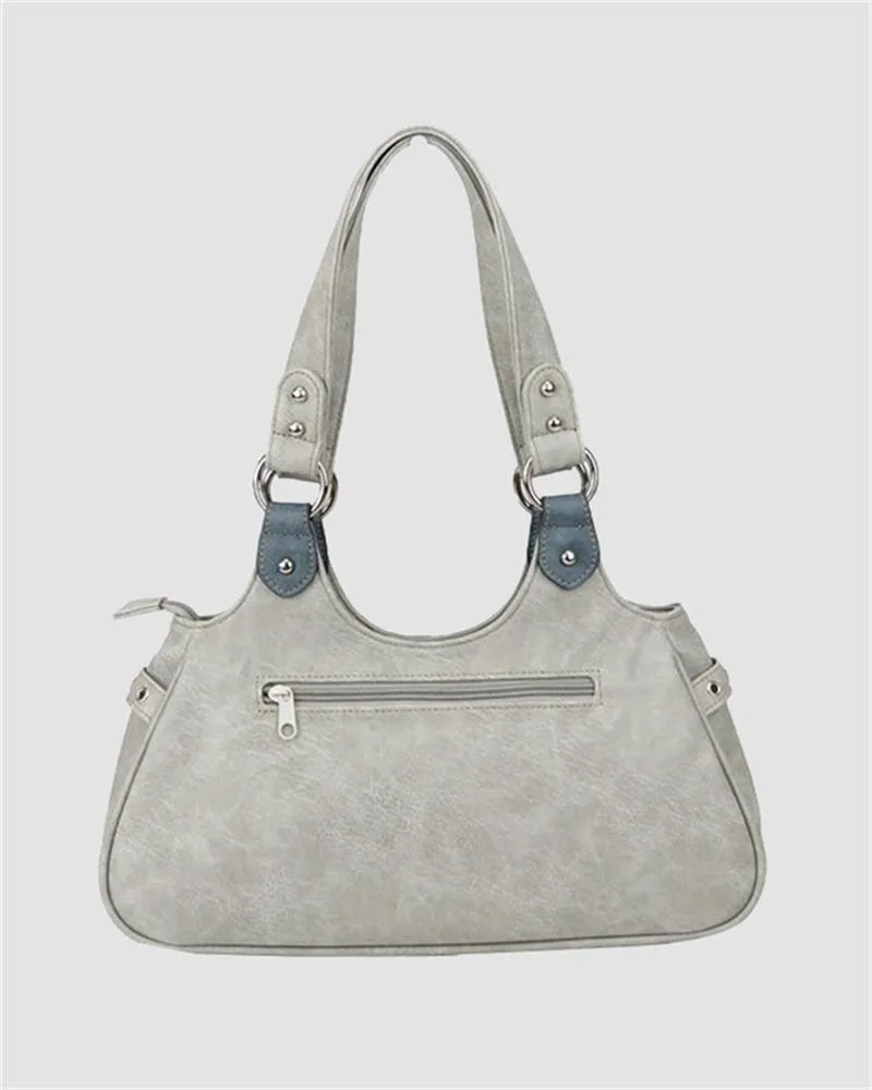 Creamy Denim Handbag