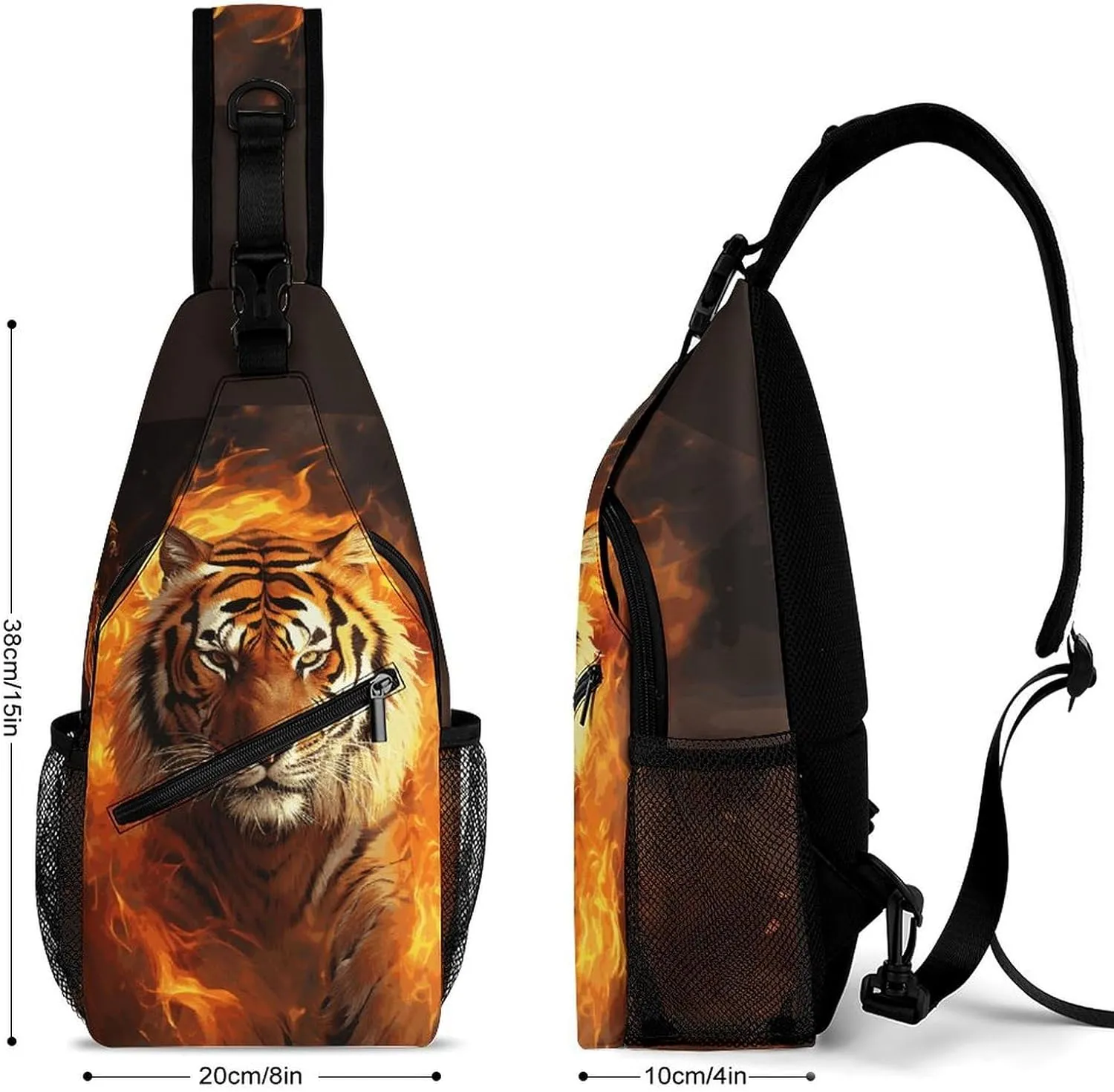 Crossbody Sling Bag Beagle Patterns Backpack Sling Bag Travel Hiking Chest Bag Shoulder Bag Daypack