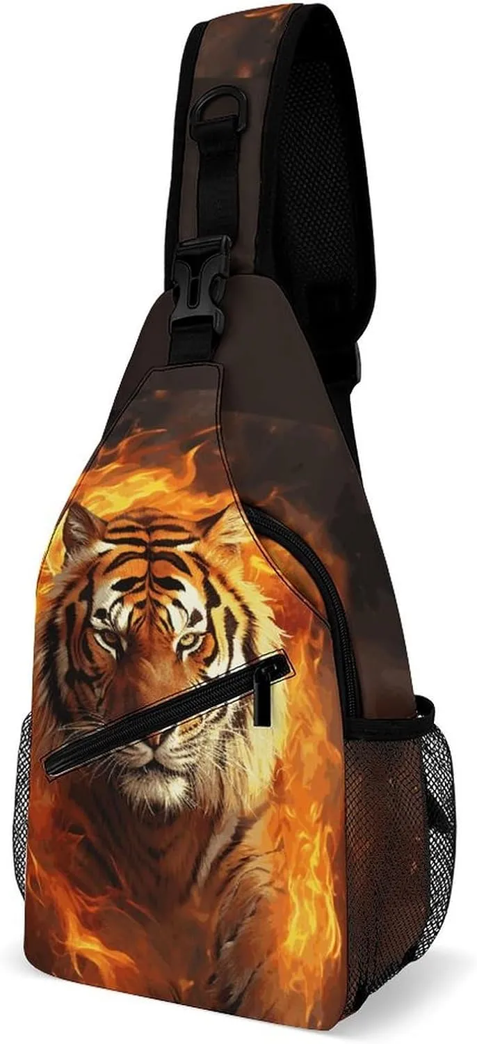 Crossbody Sling Bag Beagle Patterns Backpack Sling Bag Travel Hiking Chest Bag Shoulder Bag Daypack