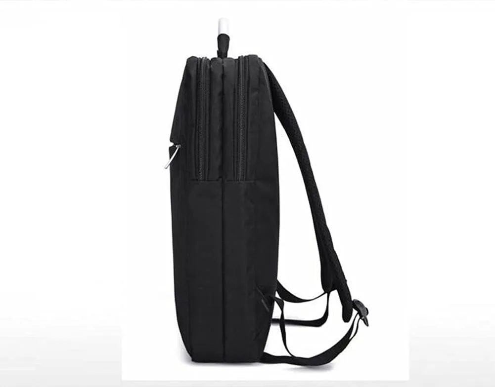 Custom Backpack Laptop Stylish Personalized Back Pack for Women Men (Black)
