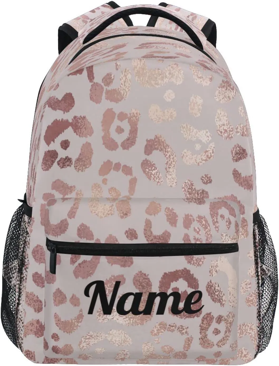 Custom Backpack Leopard Cheetah Backpacks for Girls Name School Bags Bookbags for Kids Travel Laptop Daypack Personalized Bag