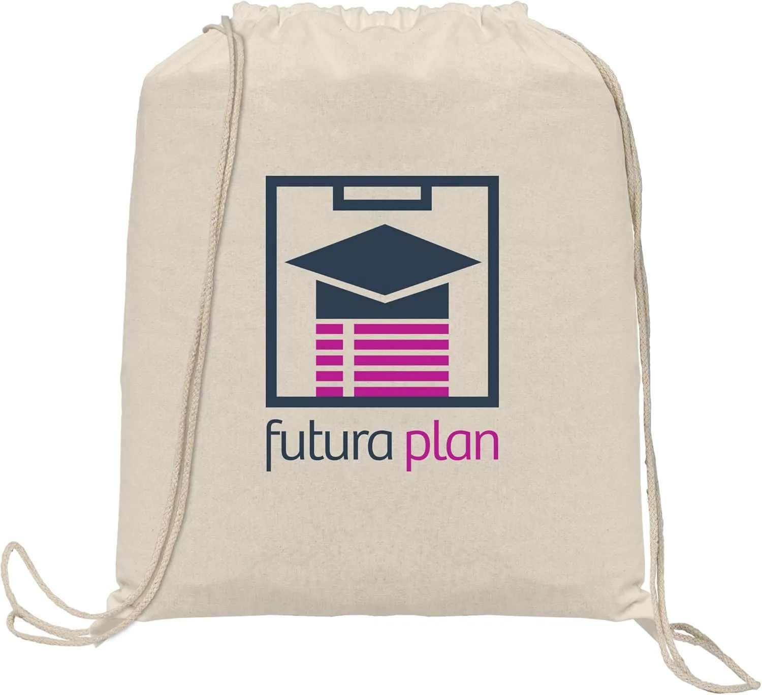 Custom Backpacks, Java - 5 oz. Cotton Drawstring Backpack - Heat Transfer, $4.49/pc, Qty 100 Personalized Backpacks - Natural