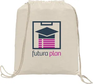 Custom Backpacks, Java - 5 oz. Cotton Drawstring Backpack - Heat Transfer, $4.49/pc, Qty 100 Personalized Backpacks - Natural