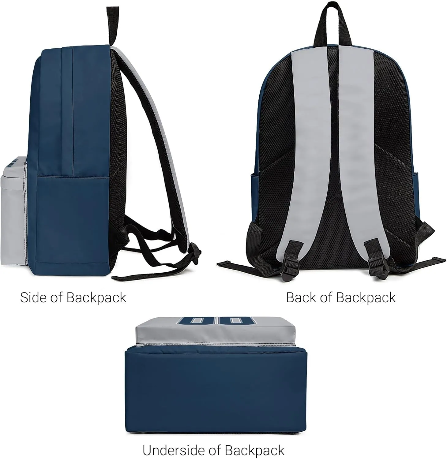Custom Dallas Backpacks Personalized Name And Number Backpack Travel Bag Shoulder Bag Gifts for Men Women