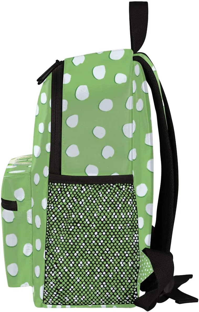 Custom Kids Name Toddler Backpack Dinosaur Bird Spot Personalized School Bookbag for Girls Boys - Dino Baby Green-1