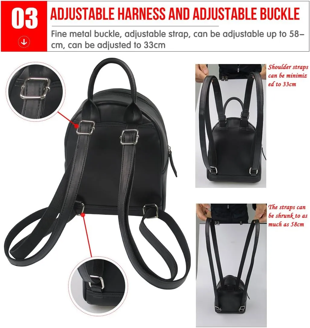Custom Mini Girls Backpack PU Leather Travel Shoulder Bag Fashion Design Gifts for Women