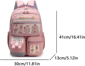 Cute Capybara Backpack Kawaii Kapibara Backpack Large Capacity Water Proof Funny Cartoon Backpacks Travel Utility Casual Bag