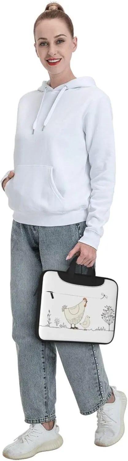 Cute Cartoon Rat Laptop Shoulder Bag ​for Men Women, Computer Carrying Case Messenger Bag with Strap