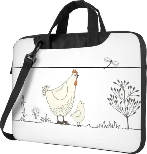 Cute Cartoon Rat Laptop Shoulder Bag ​for Men Women, Computer Carrying Case Messenger Bag with Strap