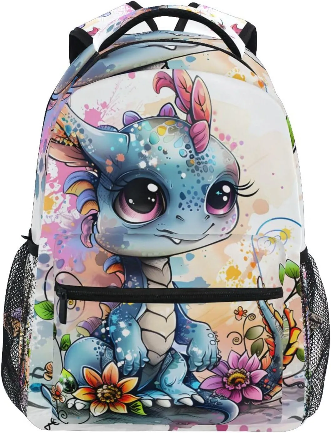 Cute Dragon Toothless Style Backpack 3rd 4th 5th Grade School Bookbag Travel Laptop Daypack Bag Purse for Boys Girls Teens