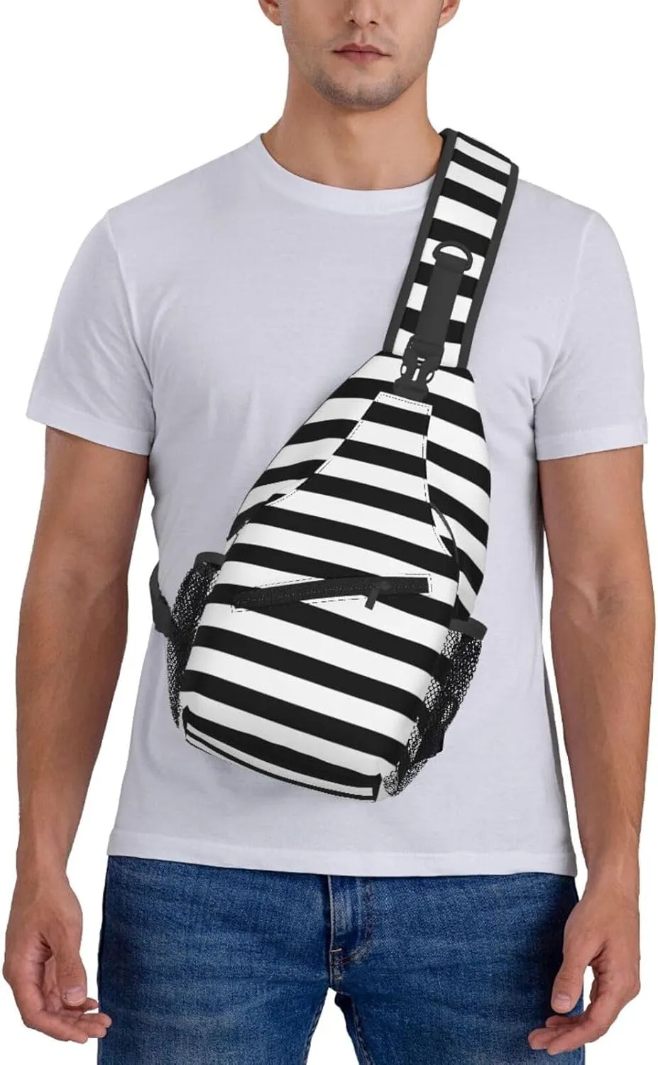 Cute Sea Otters Sling Bag Casual Chest Bags Adjustable Crossbody Bag Shoulder Backpack For Travel Hiking