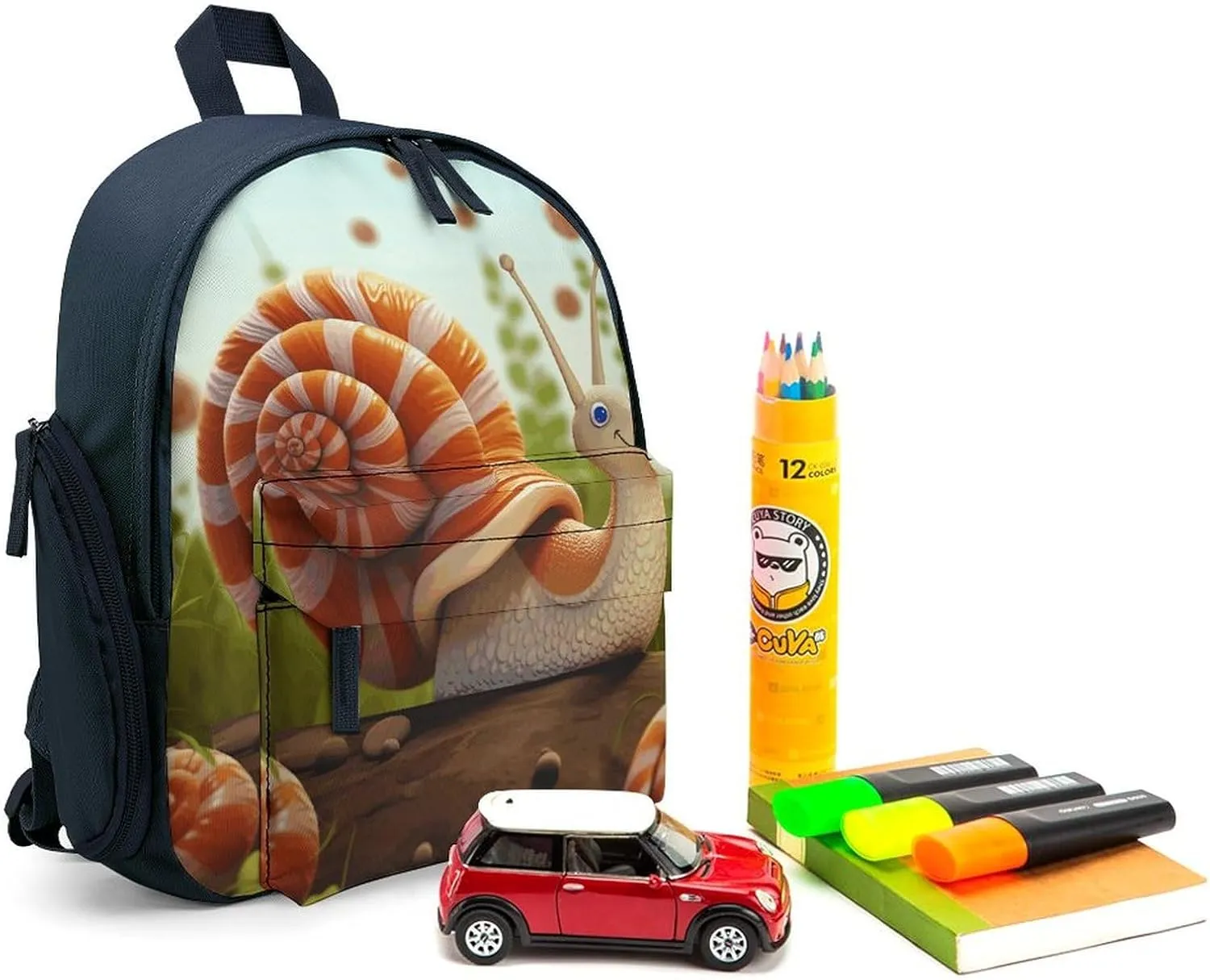 Cute Snail Travel Backpack Casual Bag Lightweight Hiking Backpacks for Business, Travelling, Hiking