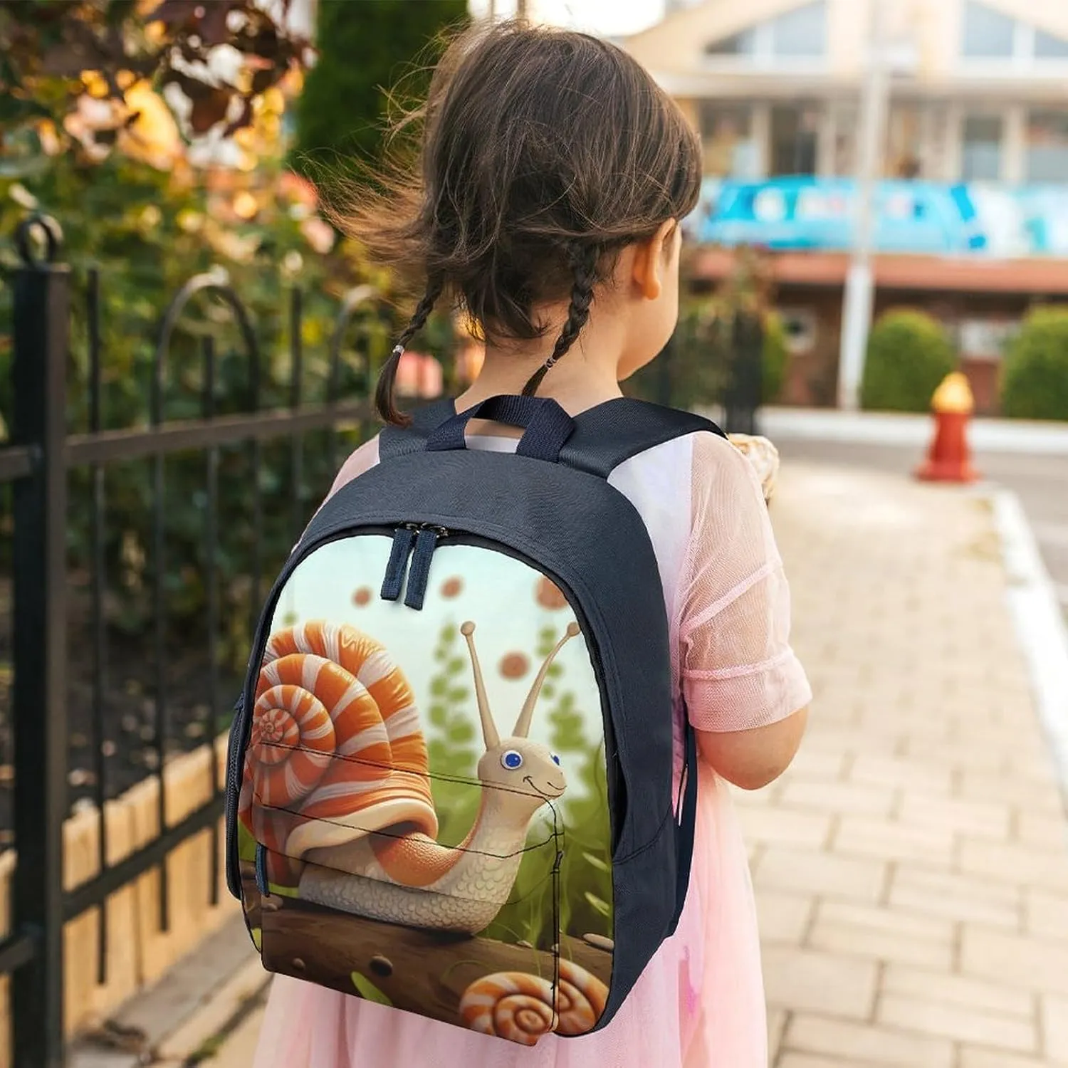 Cute Snail Travel Backpack Casual Bag Lightweight Hiking Backpacks for Business, Travelling, Hiking