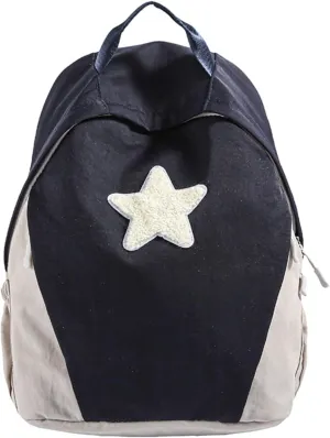 Cute Y2K Star Grunge Backpack, Vintage Fashion Preppy Bookbag, Aesthetic Emo 2000s Laptop Daypack for Men Women Casual Bag (Navy Blue)